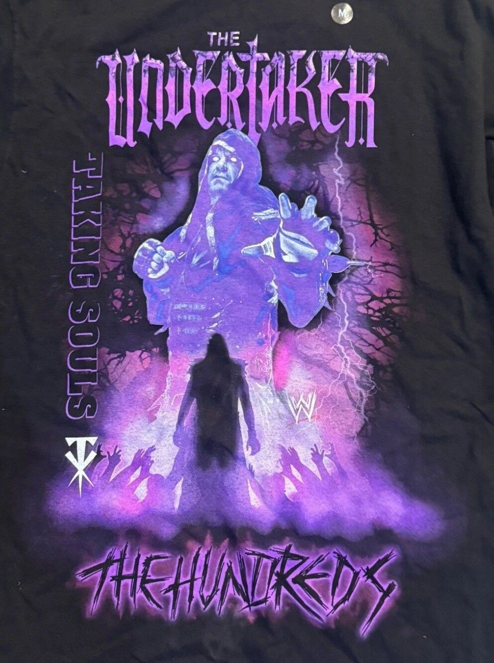The Hundreds Undertaker Long Sleeve Shirt Size Medium Black and Purple NWT